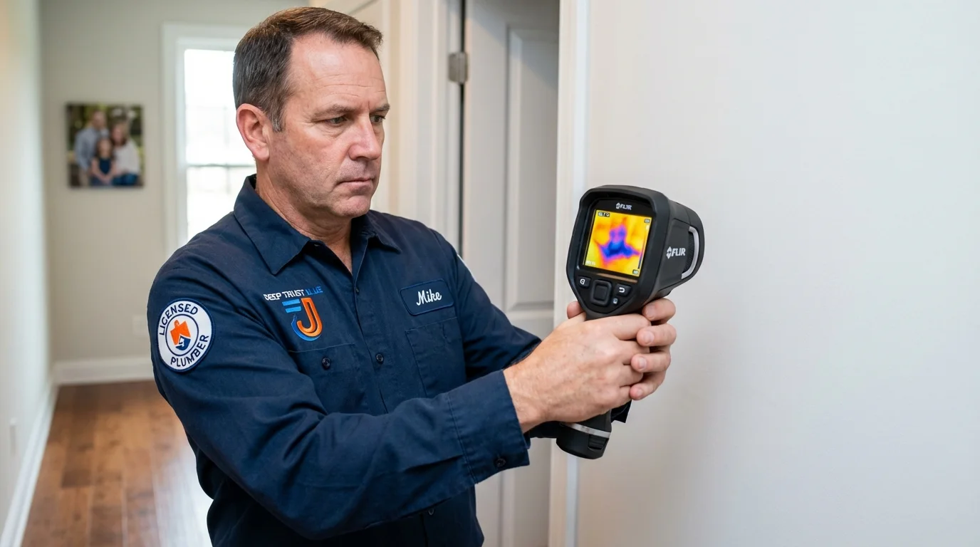 Thermal imaging leak detection by Johns Plumbing LLC in Buna